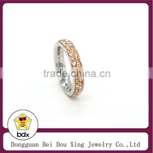 2015 Fashion Personalized Rose Gold Cubic Zirconia Eternity Ring thumbnail-1