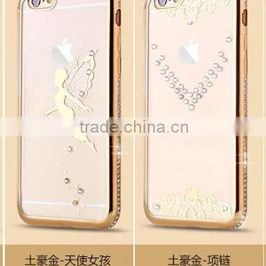 2016 Newest Mobile Phone Cover Case Electroplate Bumper Diamond Image Tpu for IPhone 6 6s 6plus thumbnail-3