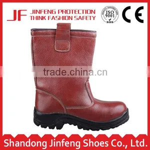 Genuine Leather Steel Toe Cap High Ankle Safety Boots Liberty Industrial Safety Boots Men's Work Boots thumbnail-1