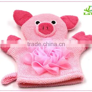 Portable Private Custom Professional Bath Glove Factory Baby Bath Mitts Children's Cleaning Gloves thumbnail-2