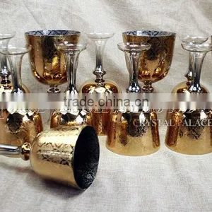 One Set Pure Gold Design Quartz Crystal Singing Grail Bowl With Carved thumbnail-6