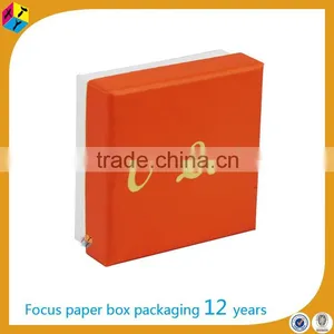 Orange Paper Packaging Gift Fancy Jewellery Box thumbnail-3