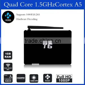 Android TV Box T6 4.4 OS With Amlogic 805 QUAD Core 1G RAM 8G ROM With Kodi Fully Loaded Smart tv Box thumbnail-3