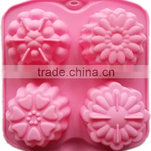 Baking Tools Flower Shaped Silicon Molds Cake Decorating thumbnail-3