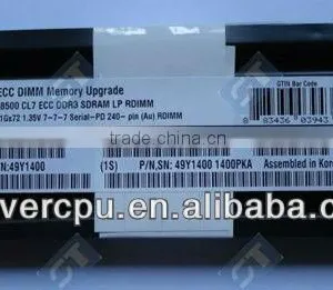49Y1400 16GB PC3L-8500 CL7 ECC DDR3 Server RAM thumbnail-1