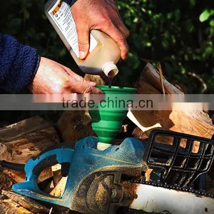 Outdoor Camping Travel Folding Design Portable Silicone Funnel thumbnail-4