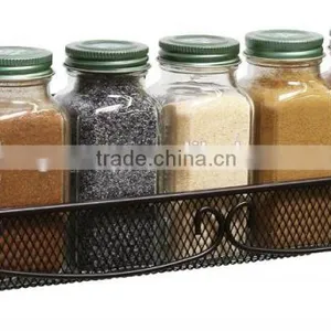 Bronze Wall Mounted 1-Tier Mesh Nail Polish Rack/Stand/Organizer thumbnail-3