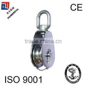 STAINLESS STEEL SWIVEL EYE DOUBLE PULLEY thumbnail-2