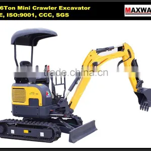 China Cheap Super Quality 1.6 Ton Small Zero Tail Excavator , CE / ISO Certificate, CT16-9 D thumbnail-1