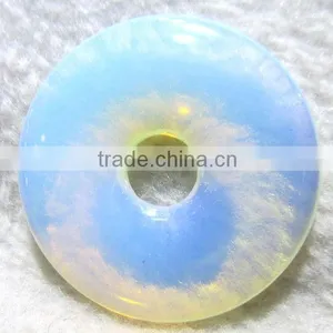 30*4mm Opal Donut Shaped Pendant thumbnail-1