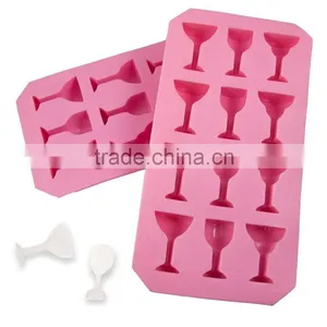 Cute 12 Holes Glass Bottle Shaped Silicone Ice Tray Jelly Candy Mold thumbnail-1