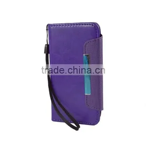 Purple 2 In 1 Magnetic Detached Leather Case For Wiko Rainbow thumbnail-5
