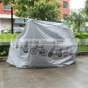 Rain Cover Dust Cover for Bike or Motorcycle Bike Motorcycle Rain Dust Cover Waterproof Outdoor Scooter Protector Gray For Bike thumbnail-2
