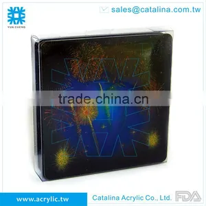 Home Decoration Acrylic Round Square Coaster Set thumbnail-5
