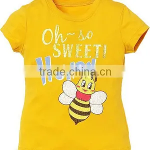 Kid Clothes Kid Wear, Girls Clothes, Printed Cotton Baby T-shirt thumbnail-1