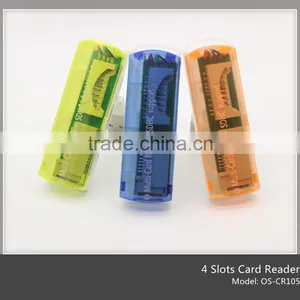 Wholesale 4 Slots USB 2.0 Card Reader With SD&TF Card(OS-CR105) thumbnail-1