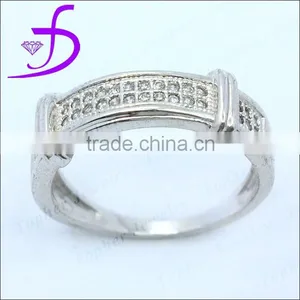 Turkish Style Silver Jewelry Gemstone Ring in 925 Silver Rhodium Plated thumbnail-1