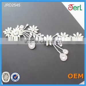 Wholesale Rhinestone and Crystal Applique Ornaments Lace Trimming thumbnail-5