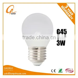 Global G45 Bulbs Led Lamp 3w 85-265v 270lm 85-265v Warm White, Pure White, Cool White thumbnail-1