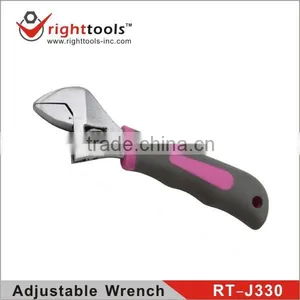RIGHTTOOLS RT-J330 Professional Quality CARBON STEEL Adjustable SPANNER Wrench thumbnail-1