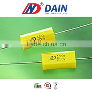 High Quality Radial and Axial Metallized Polyester Cbb21dain Film Capacitor thumbnail-2