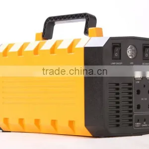 All in One Solar Portable Inventer With Solar Panel and 4pcs Superbright 3W Led Light thumbnail-5