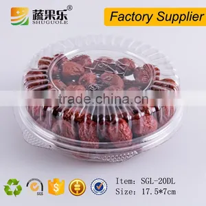 PET Clear Plastic Round Salad Packaging Box thumbnail-2