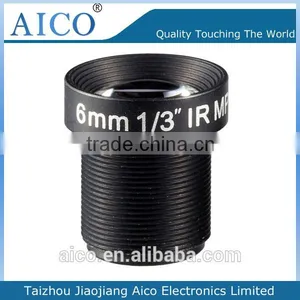 cn AICO Hot Sale Non Distortion Fixed Iris 1/3" F2.0 6mm Mega Pixels Board Lens M12 Ir-cut Filter thumbnail-1