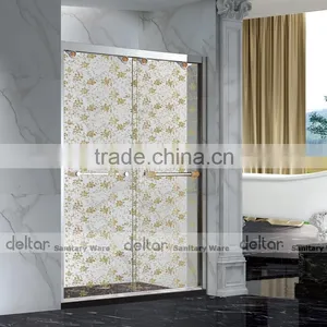 Shower Cabin Shower Room Tempered Glass Sliding Raindrop Tempered Glass Shower Door thumbnail-2