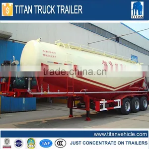 New Air Compressor 3 Axles 45 CBM Cement Truck Powder Semi Trailer for Sale thumbnail-2