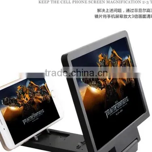 2015 Cellphone Screen Magnifier tv Amplifier HD Expander for Smart Phone Any Model Universal With Stand Folding Portable thumbnail-2