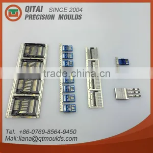 Plastic Injection Male Female Communication Connector PC Connector Mould thumbnail-1