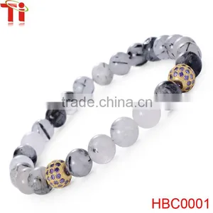 Hot Fashion Tibetan Jewelry Crystal Bead Bangle Balls Chain Bracelets thumbnail-2