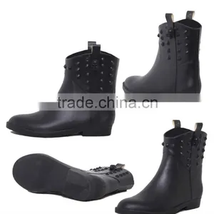 BLACK and PVC , Diamond and Glossy and Safety and Comfortable Rain Shoes thumbnail-3