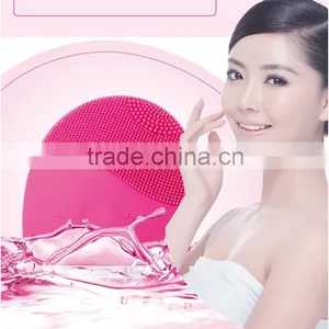 Silicone Deep Clean Facial Cleanser Vibration Cleaning Pulsating Brushes Electric Face Massager For Skin Care thumbnail-3