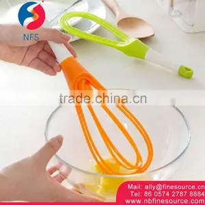 2 in 1 Plastic Food Grade Egg Tools Hand Held Manual Egg Beater thumbnail-1