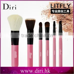 Makeup Anastasia 6pcs Brush Kit Black Make-up Brush Kit With Pouch Small Brush Kit for Travel Use thumbnail-4