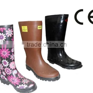 FASHION COLORFUL LADY RAIN BOOTS thumbnail-1
