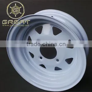 Steel Material of White Trailer Wheels thumbnail-2