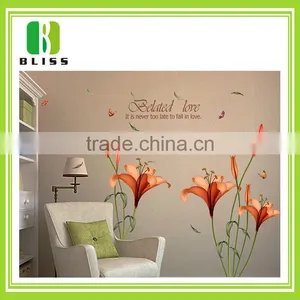 Custom Decorative Epoxy High Quality Room Decor Flower Design Wall 3d Floor Sticker thumbnail-3
