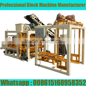 QT4-25 Semi Automatic Hollow Block Machine for Zambia thumbnail-3