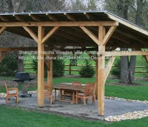 Luxury Eco-friendly Wooden Outdoor Bar Gazebo thumbnail-5