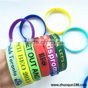 Wholesale Custom Logo Print Soccer Silicone Wristband thumbnail-1