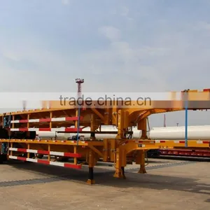 40 Tons 3 Axle Semi-Trailer Low-Bed Trailer for Sale thumbnail-1