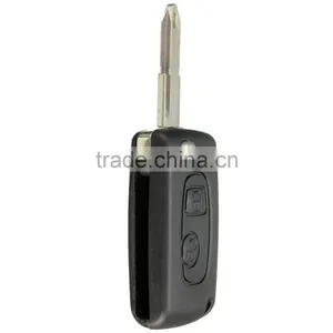 2 Button Remote Flip Key FOB Case Blade For Peugeot 206 Replacement Portable Car thumbnail-4