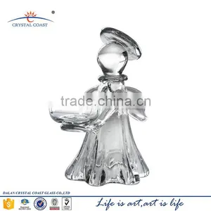Home Goods Antiques Green Glass Angel Candle Holder for Wedding thumbnail-4
