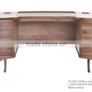 Home Study Table in Wood Computer Desks thumbnail-1