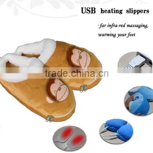 Newest Fashion Heated Slippers USB Warmer Shoes Electric USB Warm Slippers For Wholesale thumbnail-4