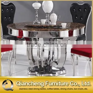 Marble Rotating Round Table for Dining Room thumbnail-6