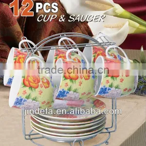 12pcs Porcelain Ceramic Tea Set thumbnail-1